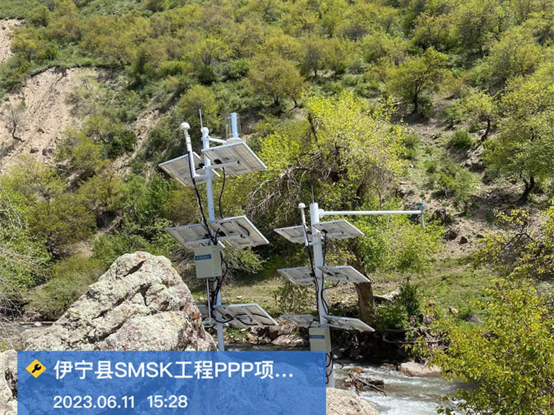 水文在線監(jiān)測站在伊寧縣完成安裝